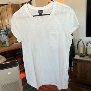White Patagonia women’s t-shirt